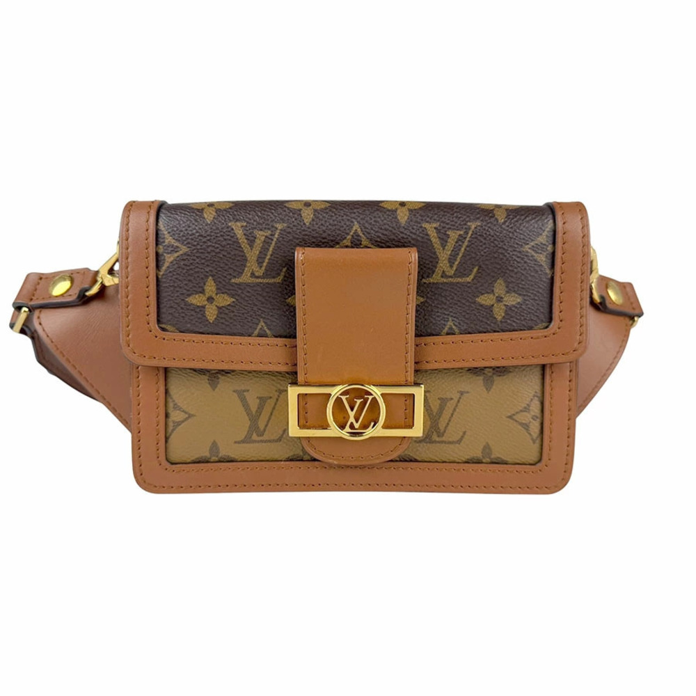 Louis Vuitton Waist Bag Body Belt Bum Crossbody Monogram Reverse Bum Dauphine